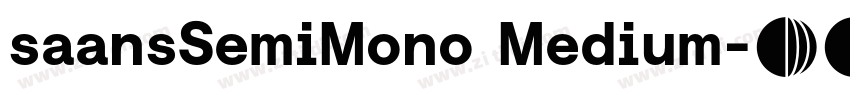 saansSemiMono Medium字体转换